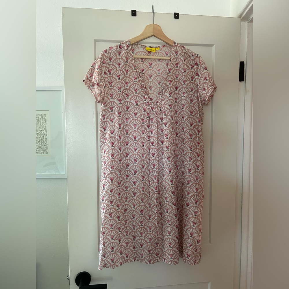 Roberta Roller Rabbit Pink and Red Patterned Dress